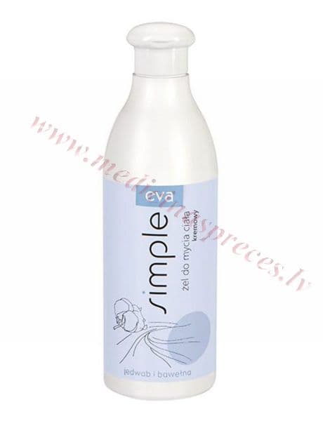 Eva Simple dušas želeja ar zīda proteīnu, 500 ml