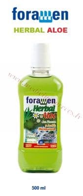 Foramen Herbal Aloe mutes skalojamais.