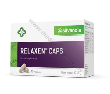 Relaxen kapsulas. Iepakojumā 30 kapsulas