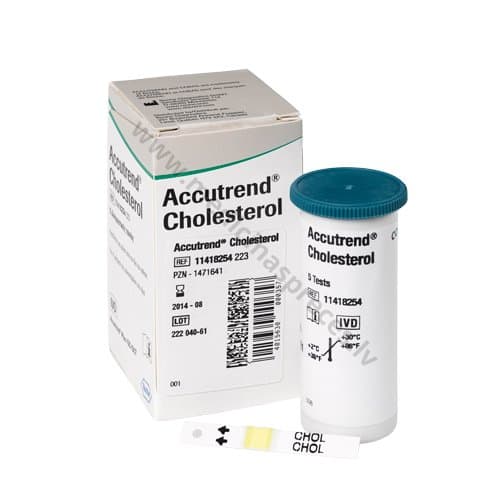 Teststrēmeles Accutrend® Cholesterol