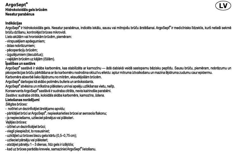 ArgoSept hidrokoloidāls gēls 50 g.