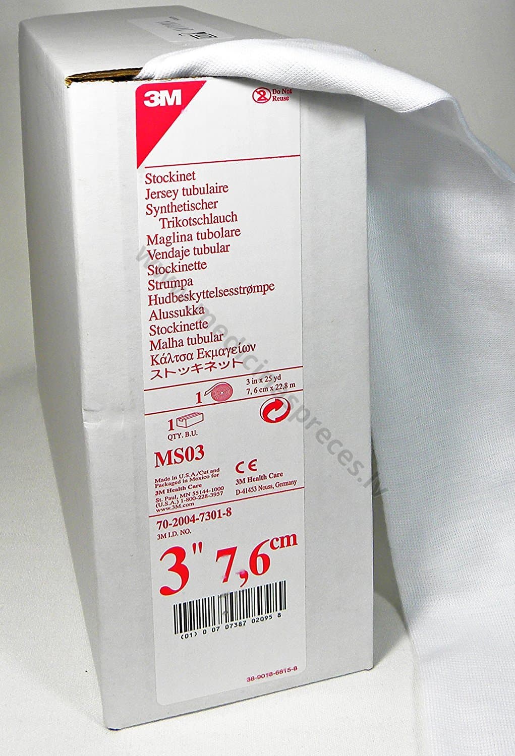 3M sintētiskā zemģipša polsterzeķe rullī