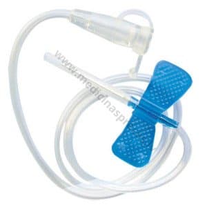 Tauriņkatetrs ar 30 cm pagarinājumu, sterils.
