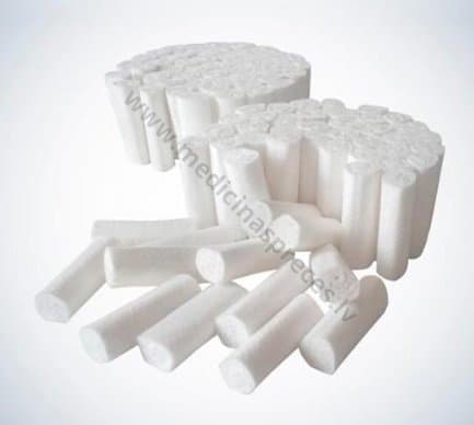 Stomatoloģiskie vates rullīši 1x4 cm, izmērs 2, 300 gr.