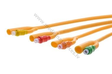 2 kanālu urīna balonkatetrs (baloniņš 30-50 ml), silikonizēts, 40 cm, sterils