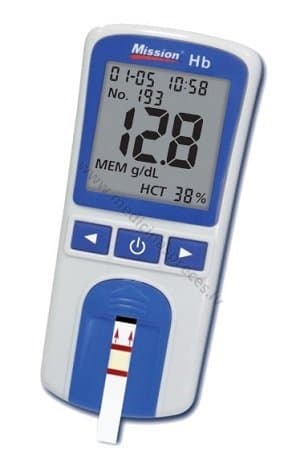 Mission® Hb Hemoglobin testēšanas sistēma
