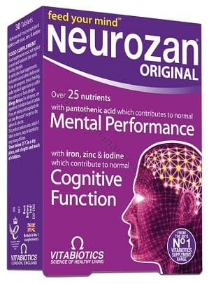 Neurozan Original. Iepakojumā 30 tabletes.