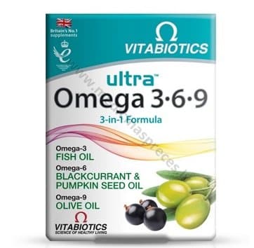 Ultra Omega 3.6.9 Iepakojumā 60 kapsulas.