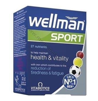 Wellman Sport. Iepakojumā 30 tabletes.