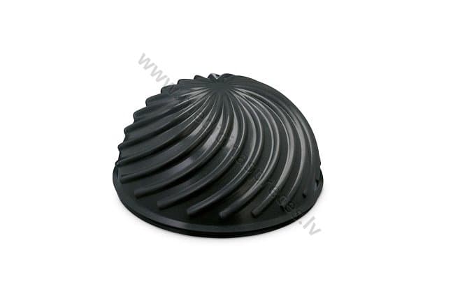 PINOFIT līdzsvara saliņa, viļņota, melna, diametrs 16x8.5 cm