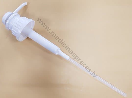 Pumpis Mediclean Mediline, paredzēts Medisept dezinfekcijas līdzekļu 5 L kannām.