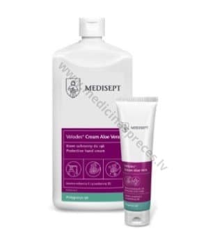 Velodes Cream Aloe Vera, mitrinošs roku krēms.