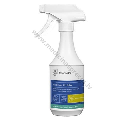 Mediclean 211 Office Tīrīšanas putas mazgājamām virsmām, 500 ml.