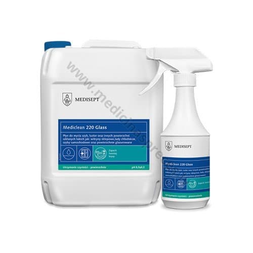 Mediclean 220 Glass Stiklu tīrīšanas līdzeklis.