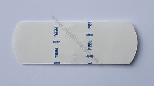 Plāksteris PU, ūdensizturīgs ar saliņu, 25x72mm, sterils. Iepakojumā 100 gabali