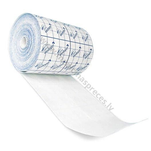 Plāksteris ELASTAPOR E neausta materiāla, uz papīra pamatnes, rullis, nesterils.
