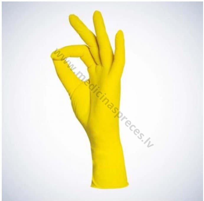 Style Lemon dzelteni nitrila cimdi, nepūderēti, nesterili. Iepakojumā 100 gabali.