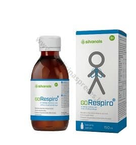 GORespiro sīrups elpceļu veselībai, 150 ml.