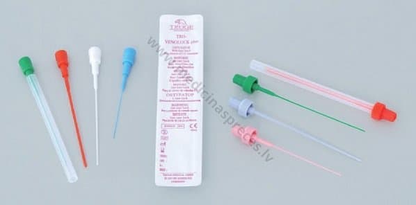TRO-VENOLOCK plus mandrēna vēnu katetram, sterila.