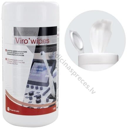 Viro wipes, dezinfekcijas salvetes ar spirtu, sporicīdas.