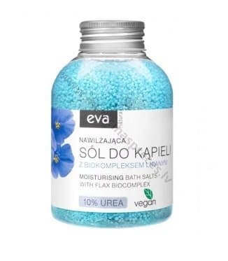 Vannas sāls Eva Natura ar linu biokompleksu un 10% UREA, 600 g.