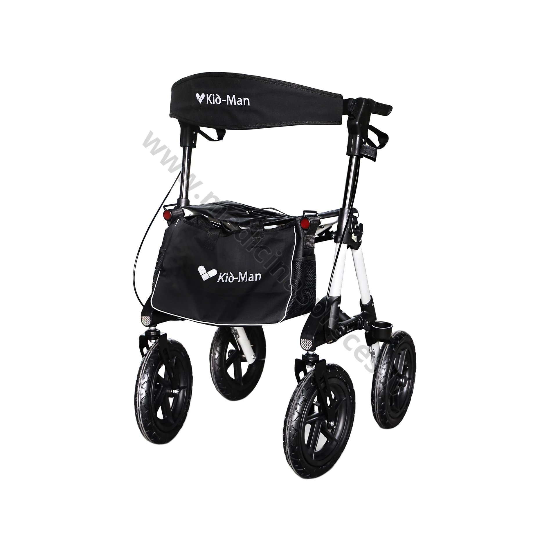 Rollators alumīnija ar 4 riteņiem MEGO.