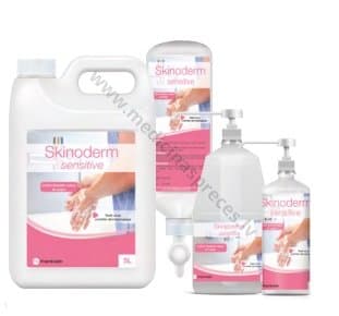 Skinoderm sensitive roku un ķermeņa mazgāšanas losjons.