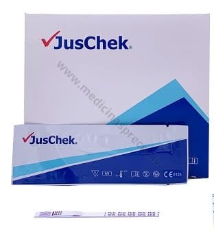 HCG grūtniecības noteikšanas tests ar stripa metodi
